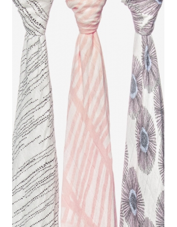 Пеленки бамбуковые для новорожденных Aden&Anais большие, набор 3, Island getaway