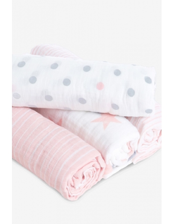 Муслиновые пеленки Aden by Aden&Anais, большие, набор 4, Doll