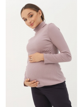 Водолазка для беременных и кормящих, пыльная роза