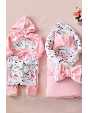 Комплект на выписку демисезонный, Caticorn (6 предметов)