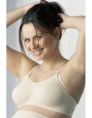 Бюстгальтер для кормления и беременных (бесшовный) Bonita, бежевый