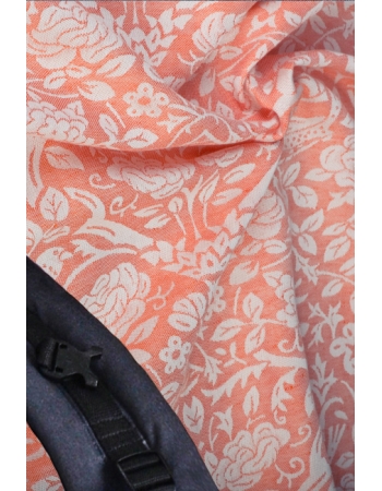 Эрго-рюкзак Diva Milano Rose Arancio Simple One! со льном