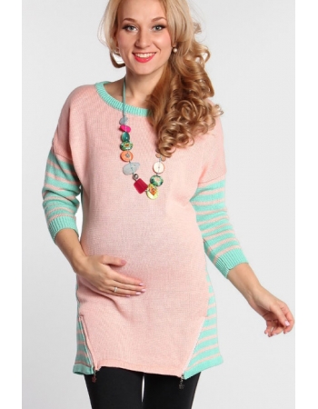 Джемпер для беременных Амели, пудровый