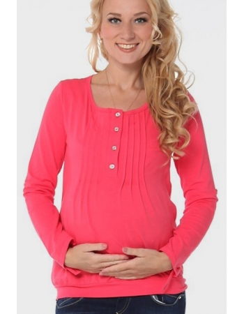 Топ для кормящих и беременных с защипами, коралл