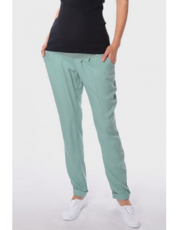 Брюки для беременных и родивших (штапель), олива