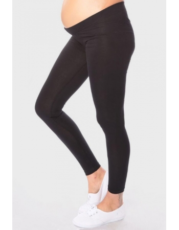 Леггинсы для беременных и родивших с низкой талией, черные