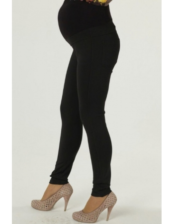 Брюки для беременных и родивших стрейч, черные