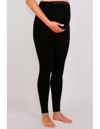 Леггинсы для беременных бамбук (600 ден), черные