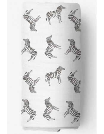 Муслиновая пеленка для новорожденных Adam Stork большая, Zebra