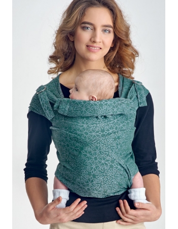 Май-слинг с рождения Diva Basico, Atlantico с капюшоном