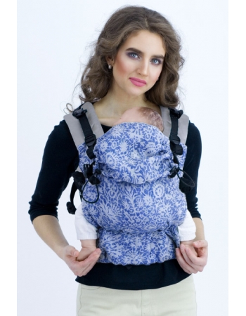 Эрго-рюкзак с шерстью Diva Milano Veneziano Azzurro Simple One!