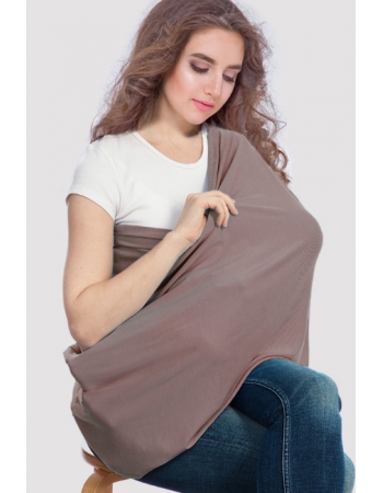 Накидка для кормления (милк снуд) 5 в 1, Cacao