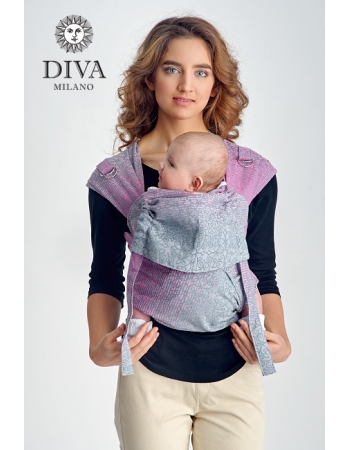 Май-слинг для новорожденного Diva Basico, Rosa с капюшоном