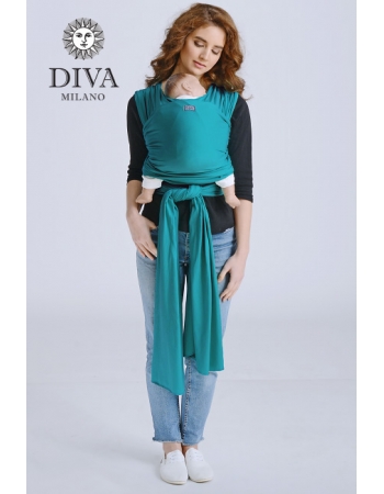 Слинг-шарф трикотажный Diva Stretchy, Smeraldo