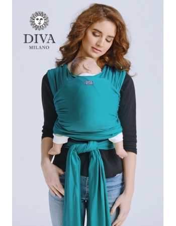 Слинг-шарф трикотажный Diva Stretchy, Smeraldo