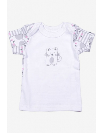 Футболка для новорожденных с коротким рукавом, кошки