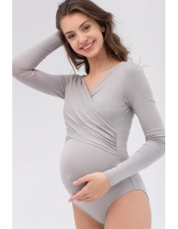 Боди для беременных и кормящих, жемчужный