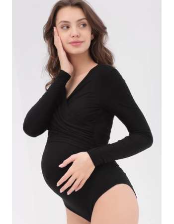 Боди для кормящих и беременных, черный