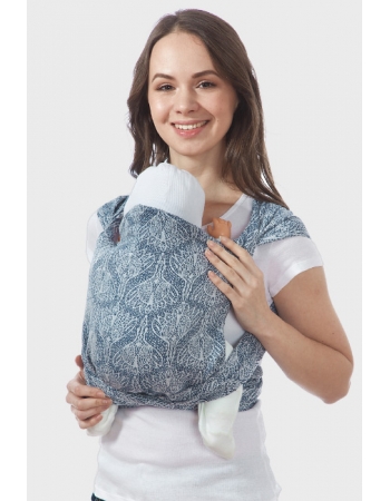 Май-слинг с 3 мес. Floral, синий