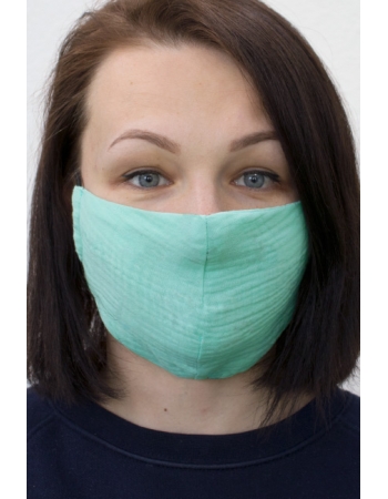 Маска медицинская многоразовая защитная (для взрослого), мятный