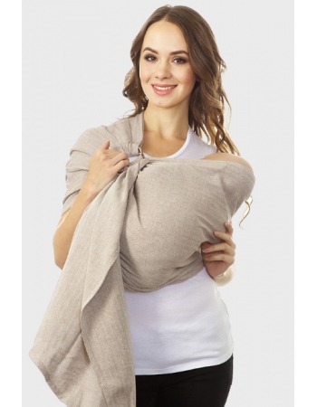 Слинг с кольцами Mums Era Needle, кофейный