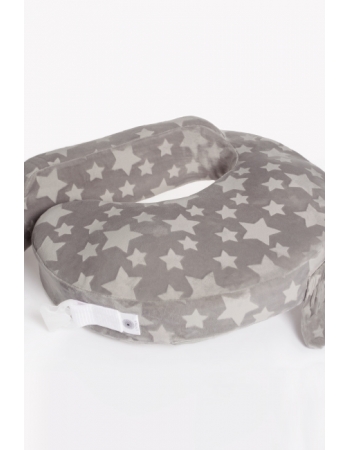 Подушка для кормления Loona эргономичная, Stars 3D серый