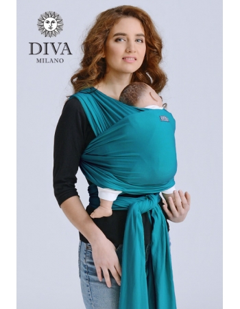 Слинг-шарф трикотажный Diva Stretchy, Smeraldo