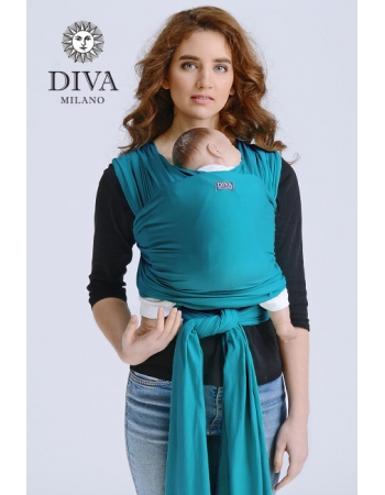 Слинг-шарф трикотажный Diva Stretchy, Smeraldo