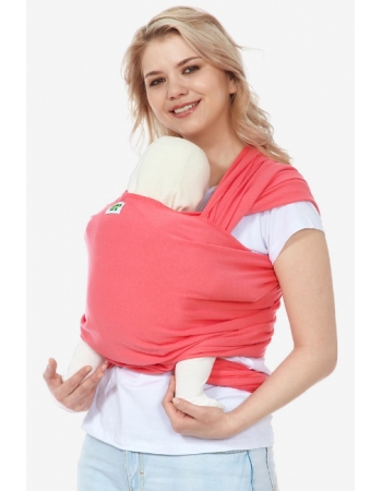 Трикотажный слинг-шарф, ягодно-розовый