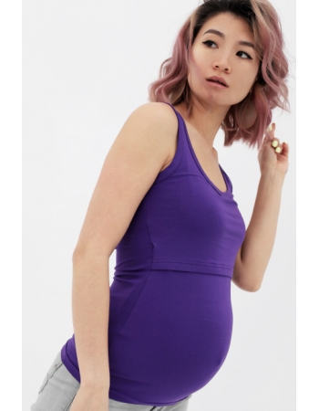 Майка для кормящих и беременных, фиолетовая