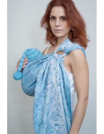 Слинг с кольцами для новорожденных Karaush Amira Mist с бамбуком