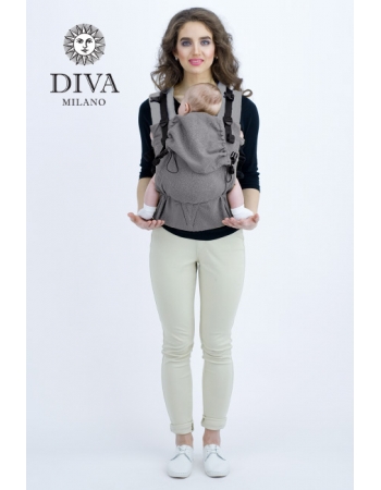 Эрго-рюкзак с рождения Diva Essenza Argento Simple One!