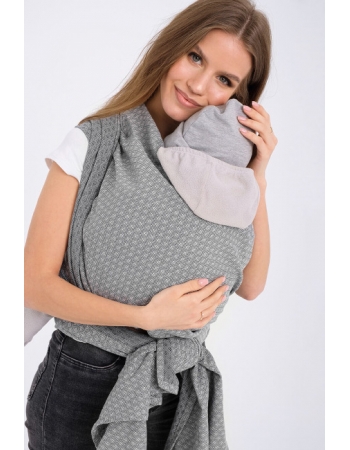 Слинг-шарф алмазного плетения YM, жемчужный