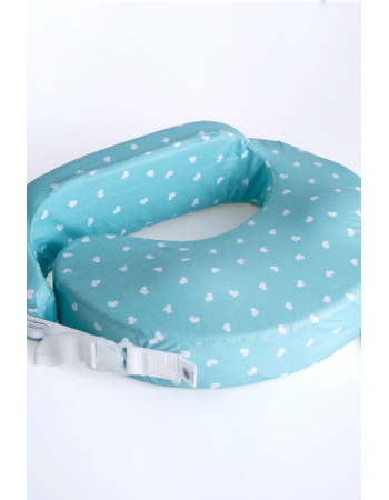 Подушка для кормления Loona эргономичная, Hearts мятный