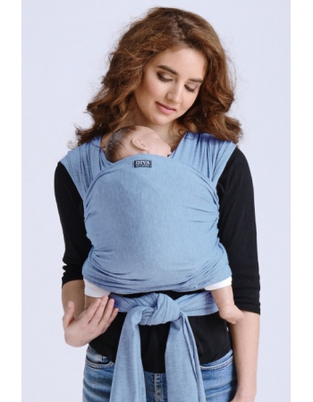 Трикотажный слинг для новорожденных Diva Stretchy, Celeste