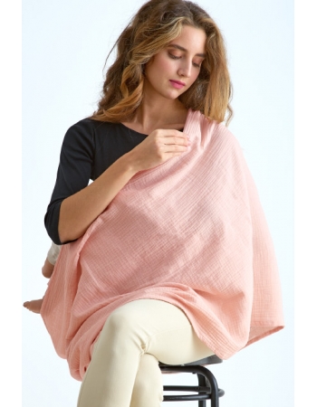 Накидка для кормления (милк-снуд) муслиновая, Powder