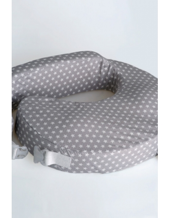 Подушка для кормления Loona эргономичная, Stars серый