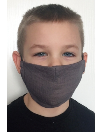 Медицинская маска многоразовая детская против вирусов, темно-серый