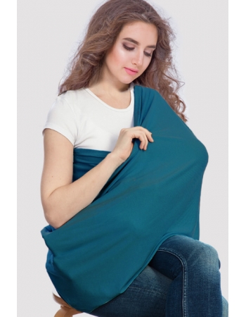 Накидка для кормления (милк снуд) 5 в 1, Petrol