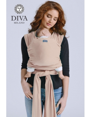 Трикотажный слинг-шарф для новорожденного Diva Stretchy, Beige