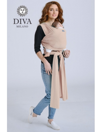 Трикотажный слинг-шарф для новорожденного Diva Stretchy, Beige