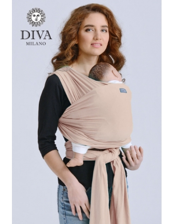 Трикотажный слинг-шарф для новорожденного Diva Stretchy, Beige