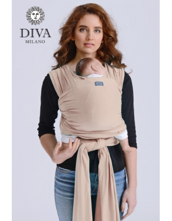 Трикотажный слинг-шарф для новорожденного Diva Stretchy, Beige