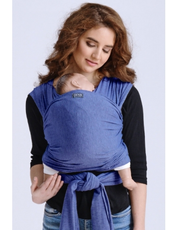 Трикотажный слинг для новорожденных Diva Stretchy, Blu