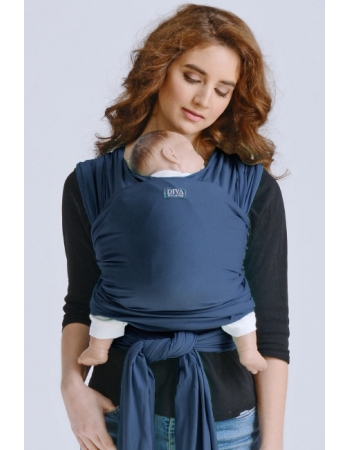 Трикотажный слинг для новорожденных Diva Stretchy, Indigo