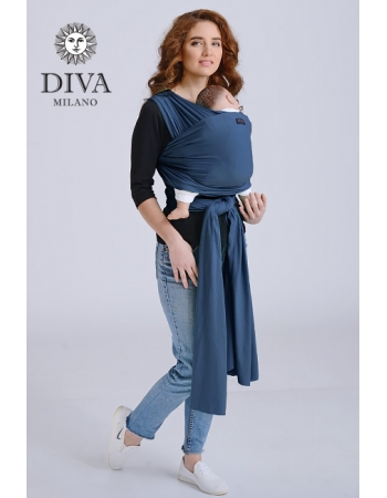 Трикотажный слинг для новорожденных Diva Stretchy, Indigo