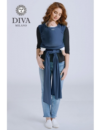 Трикотажный слинг для новорожденных Diva Stretchy, Indigo