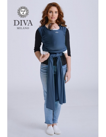 Трикотажный слинг для новорожденных Diva Stretchy, Indigo