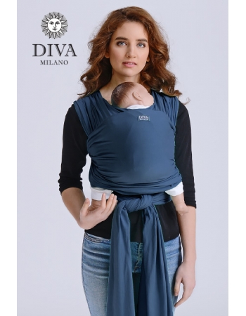 Трикотажный слинг для новорожденных Diva Stretchy, Indigo