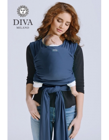 Трикотажный слинг для новорожденных Diva Stretchy, Indigo